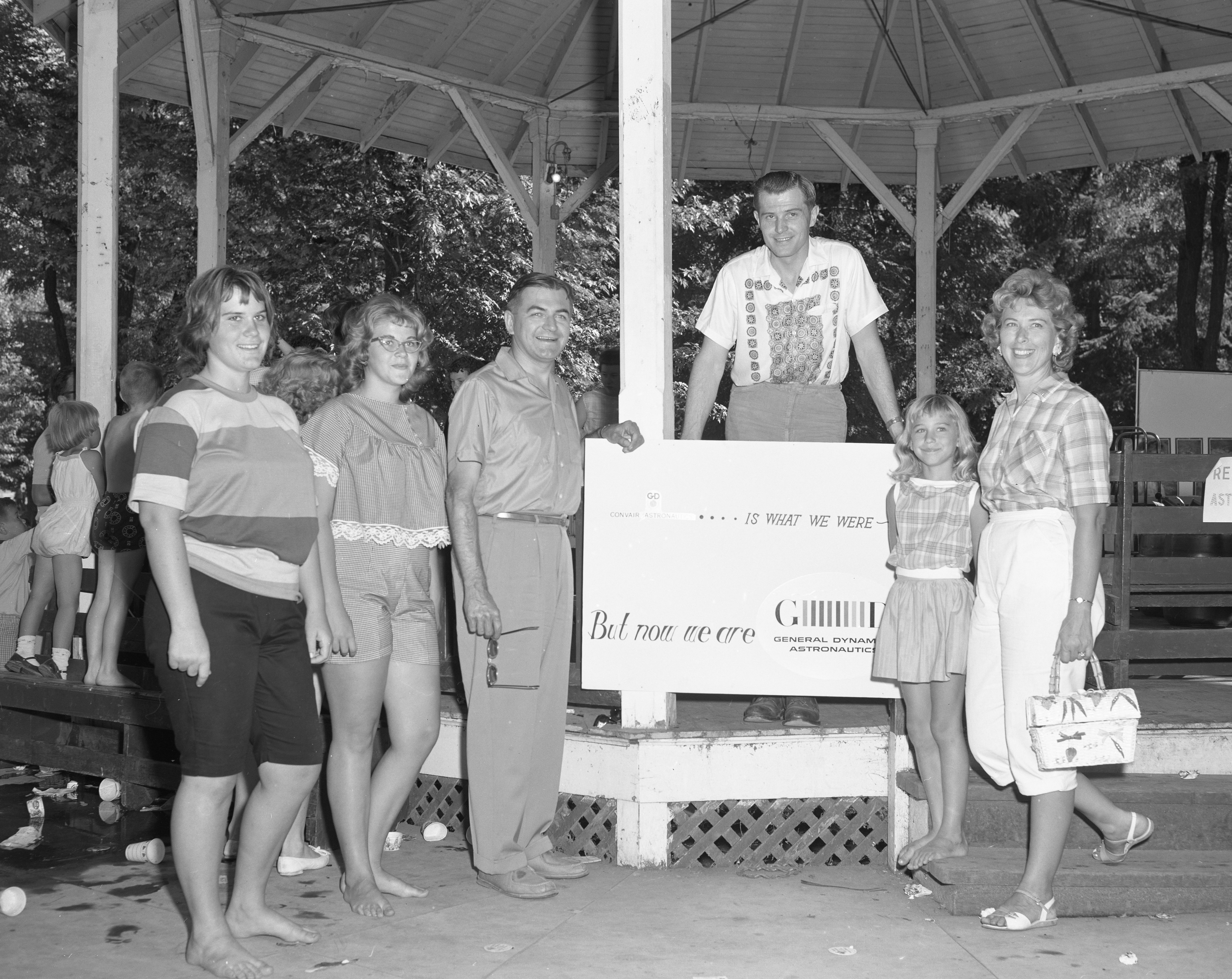 William F. Chana and his family with Cliff Clickner at the picnic.