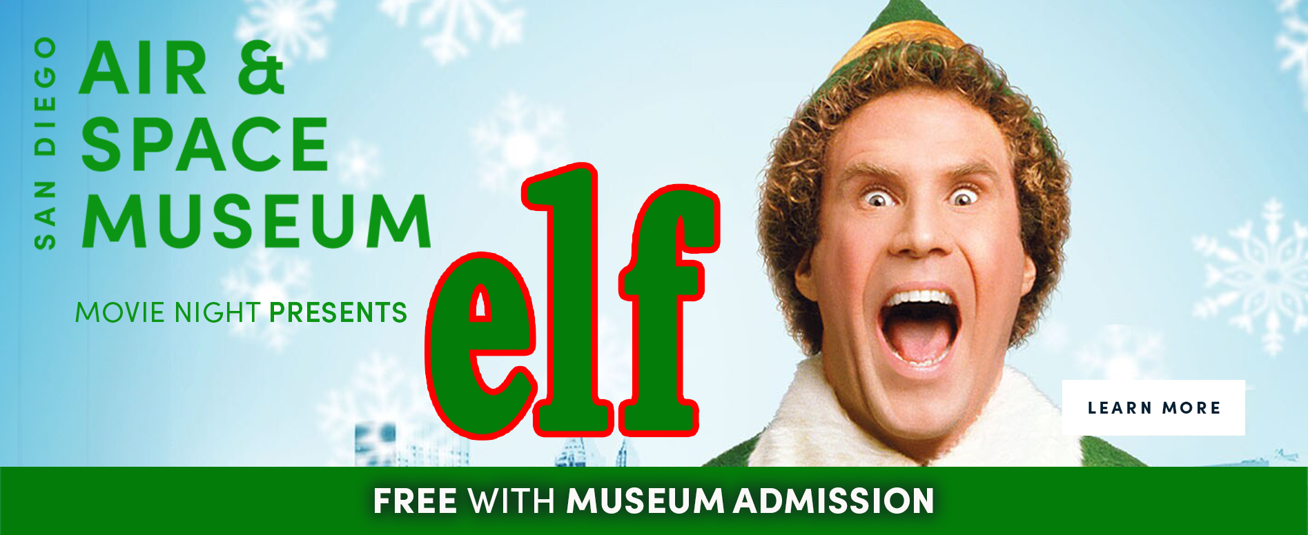 Elf Movie Night Ad on December 15 2023